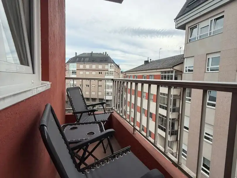 Room in Rua Río Eo, 24, Paradai Balcony of Flat for share in Lugo with Heating, Parquet flooring and Terrace