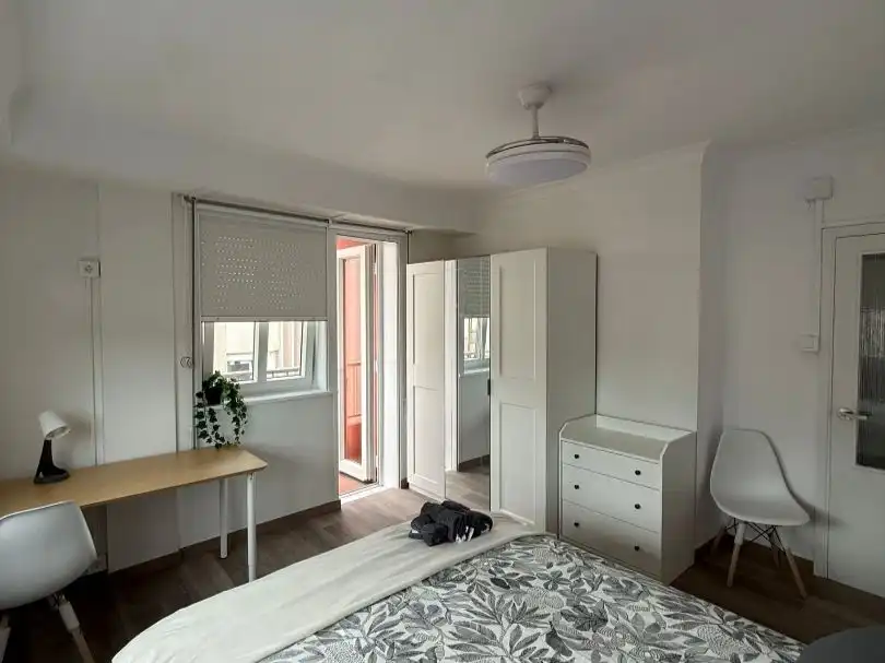 Room in Rua Río Eo, 24, Paradai Bedroom of Flat for share in Lugo with Heating, Parquet flooring and Terrace