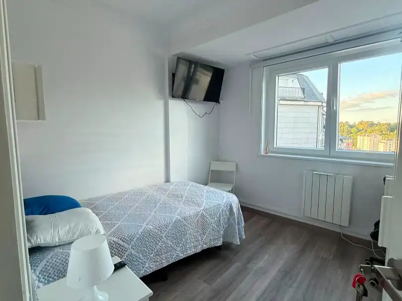 Room in Rua Río Eo, 24, Paradai Bedroom of Flat for share in Lugo with Heating, Parquet flooring and Terrace