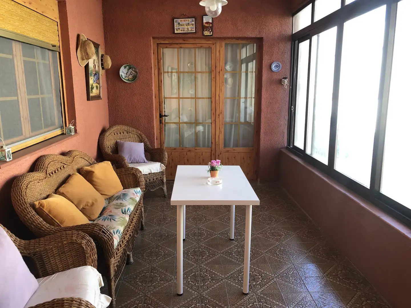 Casa o chalet de alquiler en Calle Soria, Mondéjar Terraza de Casa o chalet de alquiler en Mondéjar con Aire acondicionado, Calefacción y Jardín privado