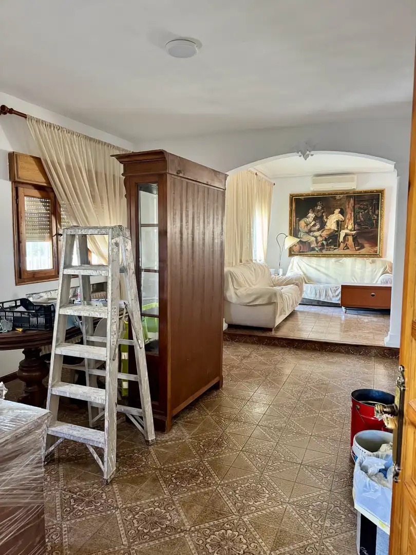 Casa o chalet de alquiler en Calle Soria, Mondéjar Sala de estar de Casa o chalet de alquiler en Mondéjar con Aire acondicionado, Calefacción y Jardín privado