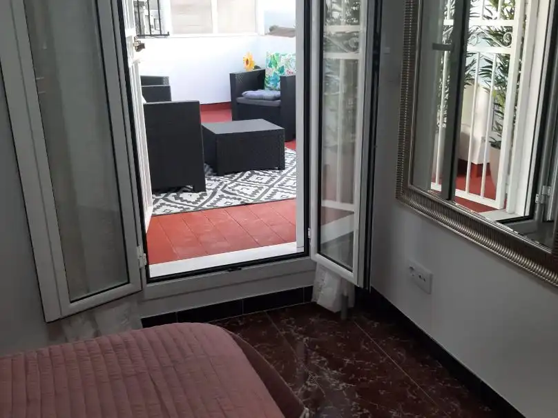 Dachboden zur Miete in Calle Rodríguez de Valcárcel, Prado del Rey Terrasse von Dachboden zur Miete in Prado del Rey mit Klimaanlage, Heizung und Privatgarten