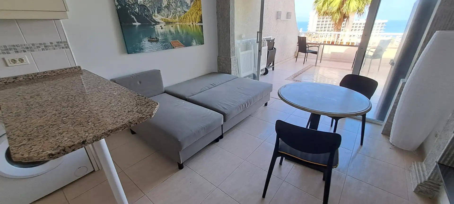 Sala de estar de Apartamento en venta en Santiago del Teide con Terraza y Balcón