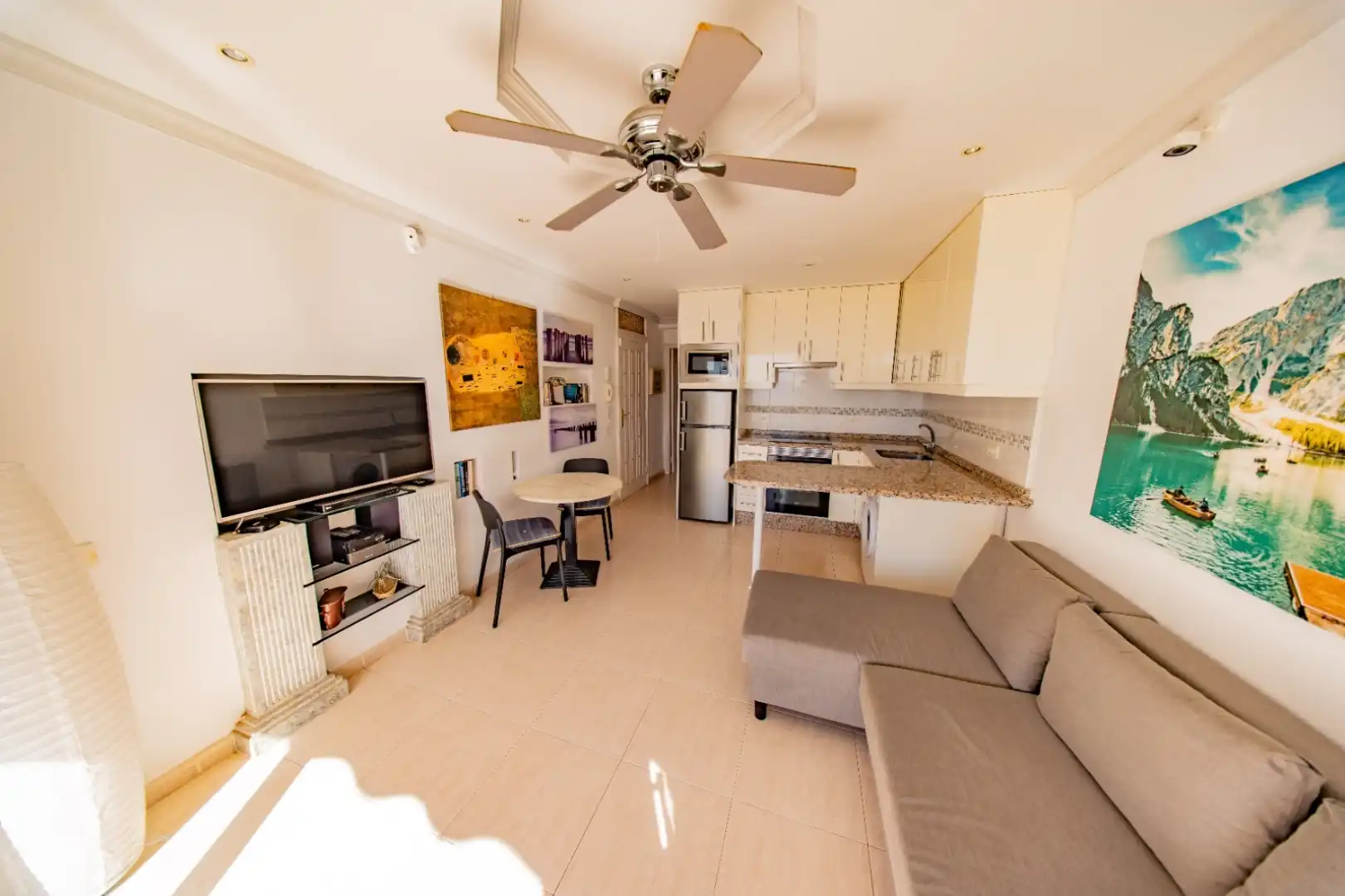 Sala de estar de Apartamento en venta en Santiago del Teide con Terraza y Balcón