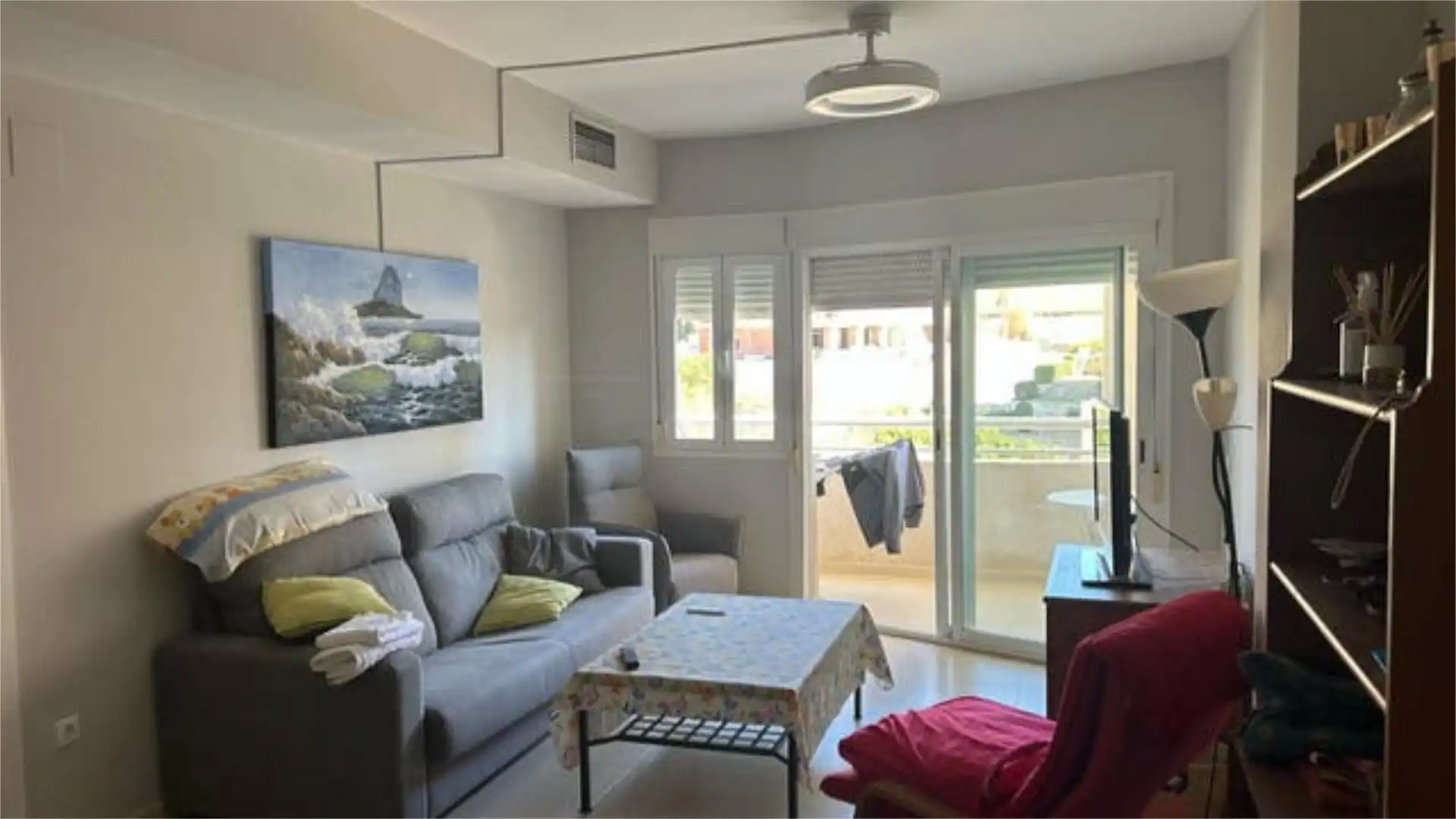 Piso en venta en Rivas Futura Sala de estar de Piso en venta en Rivas-Vaciamadrid con Calefacción, Jardín privado y Terraza