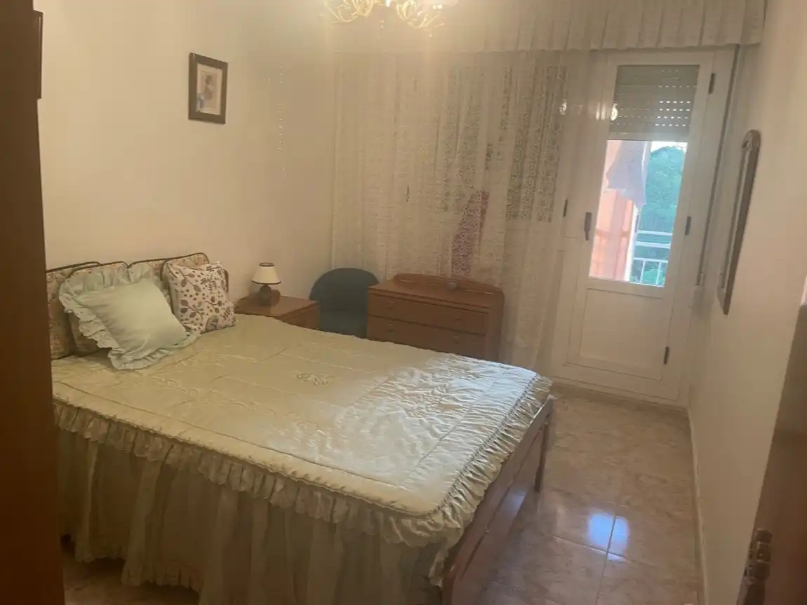 Schlafzimmer von Wohnung zur Miete in San Adrián mit Heizung, Möbliert und Balkon