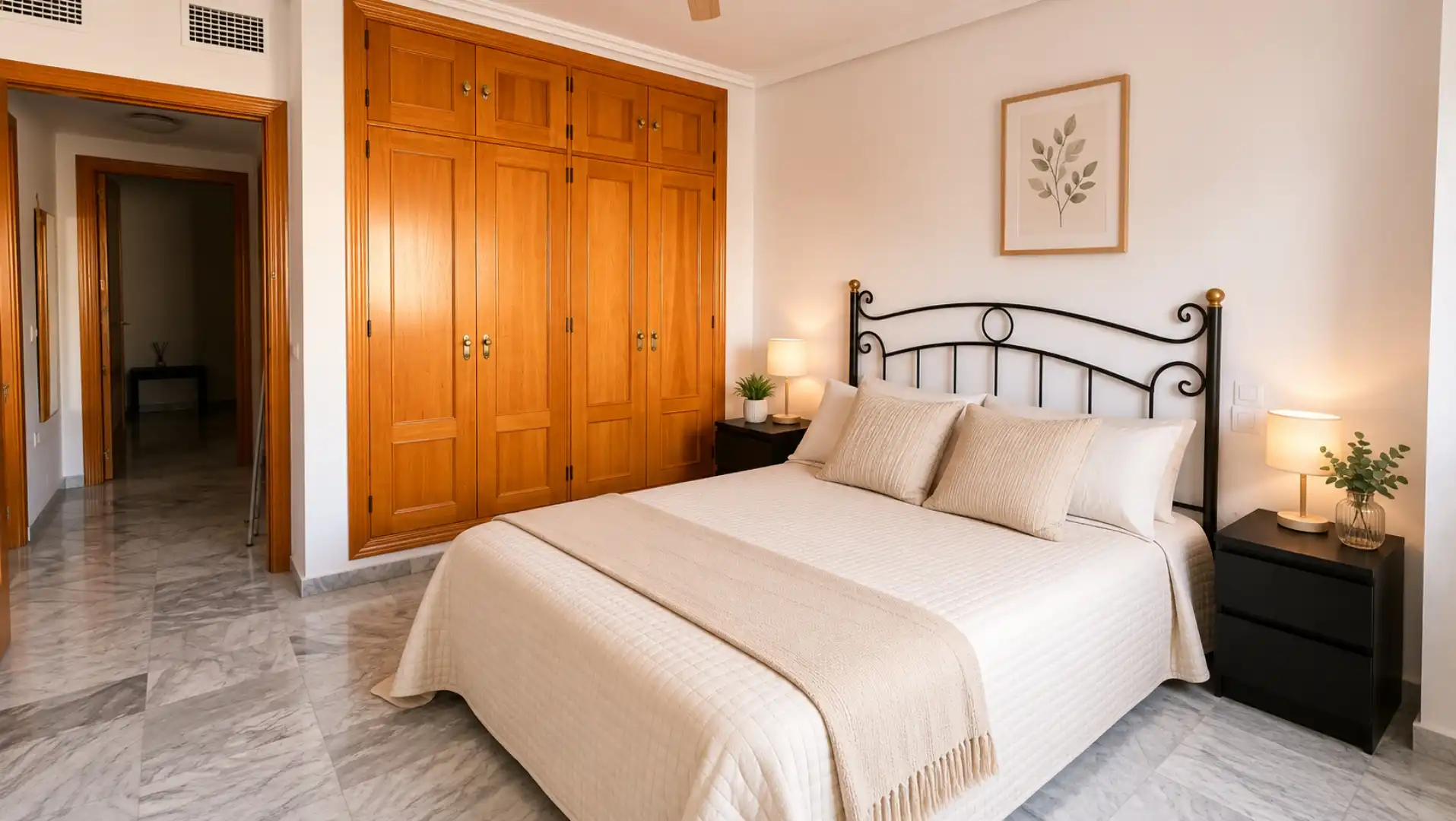 Habitación de Apartamento de alquiler en Badajoz con Aire acondicionado, Amueblado y Horno