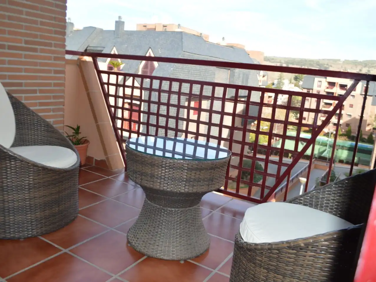 Balcony of Flat for sale in Granada  with Air Conditioner, Heating and Parquet flooring