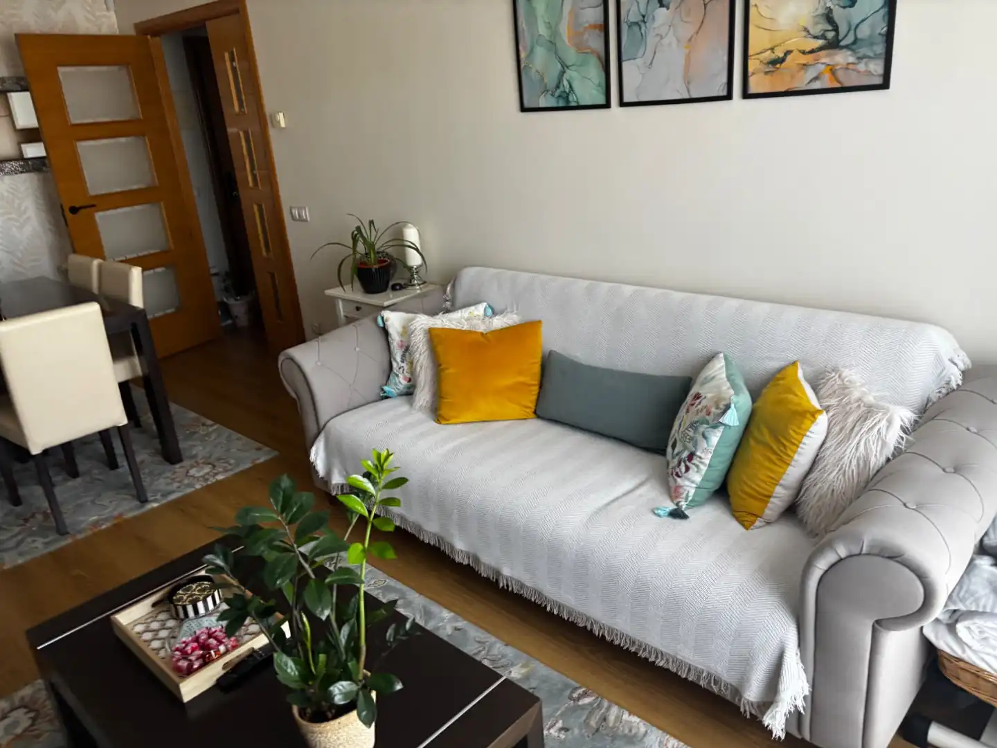 Living room of Flat for sale in Azuqueca de Henares  with Air Conditioner, Heating and Parquet flooring