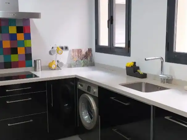 Cuina de Pis de lloguer en Málaga amb Aire condicionat, Calefacció i Parquet