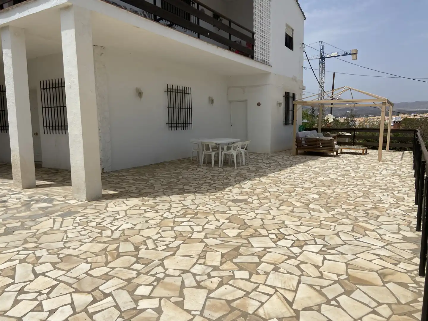 Terrasse von Einfamilien-Reihenhaus zur Miete in Pulpí mit Terrasse, Möbliert und Gemeinschaftsparkplatz