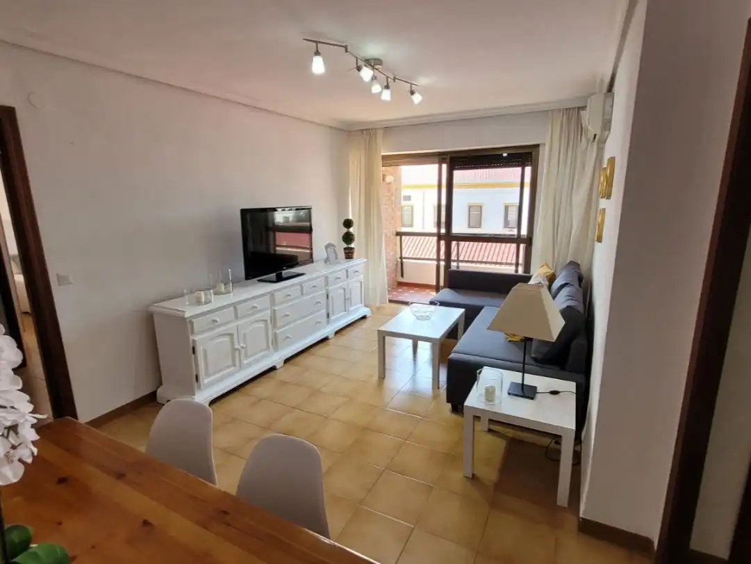 Flat for rent in Calle las Cruzadas, 5, Parque María Luisa -Giralda Sur Living room of Flat for rent in Sevilla with Air Conditioner, Heating and Terrace