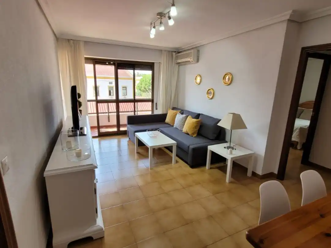Flat for rent in Calle las Cruzadas, 5, Parque María Luisa -Giralda Sur Living room of Flat for rent in Sevilla with Air Conditioner, Heating and Terrace