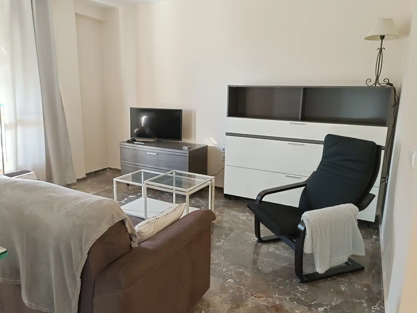 Sala de estar de Piso de alquiler en  Sevilla Capital con Aire acondicionado