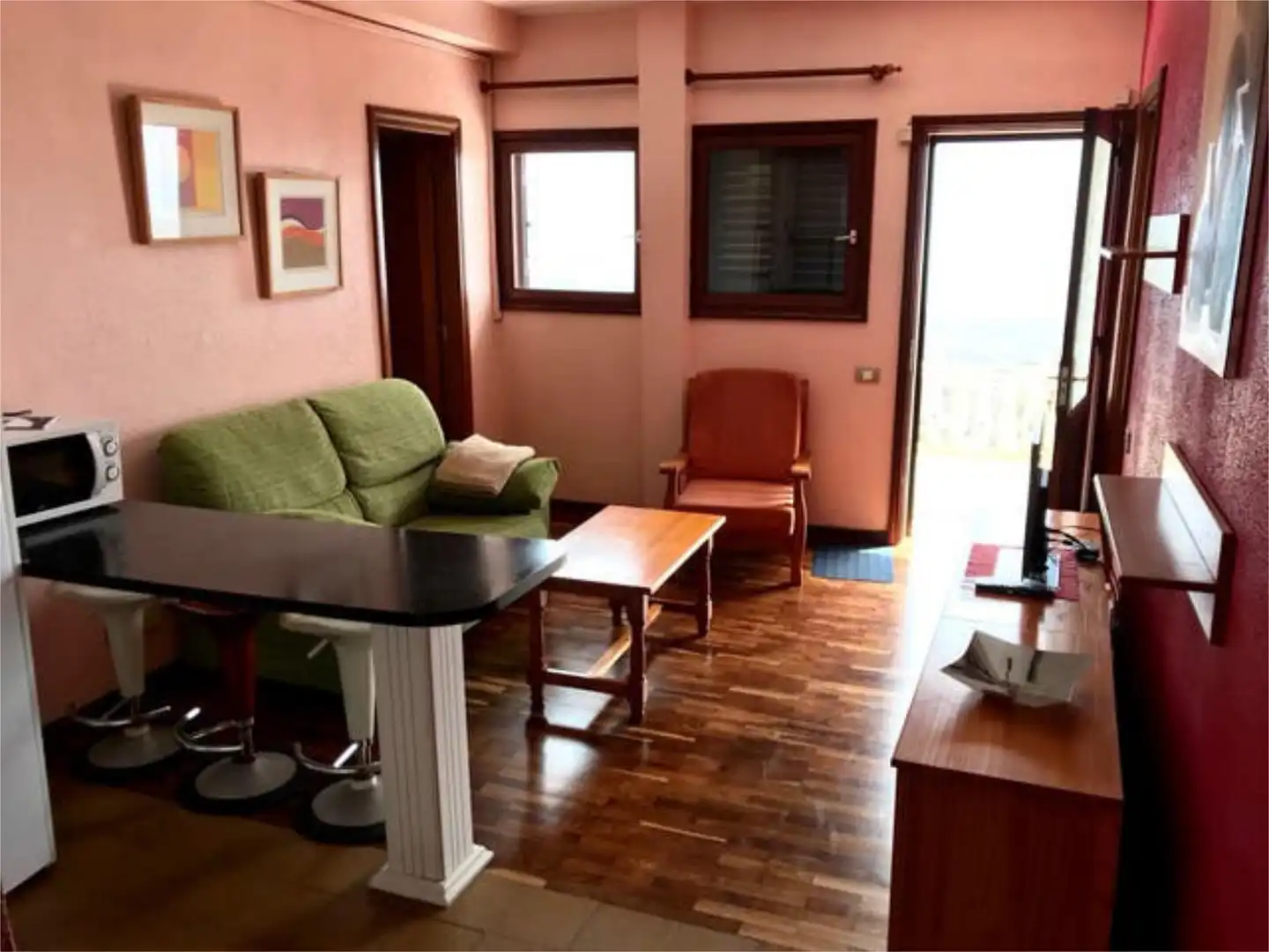 Apartamento de alquiler en Tafira Sala de estar de Apartamento de alquiler en Las Palmas de Gran Canaria con Terraza y Amueblado
