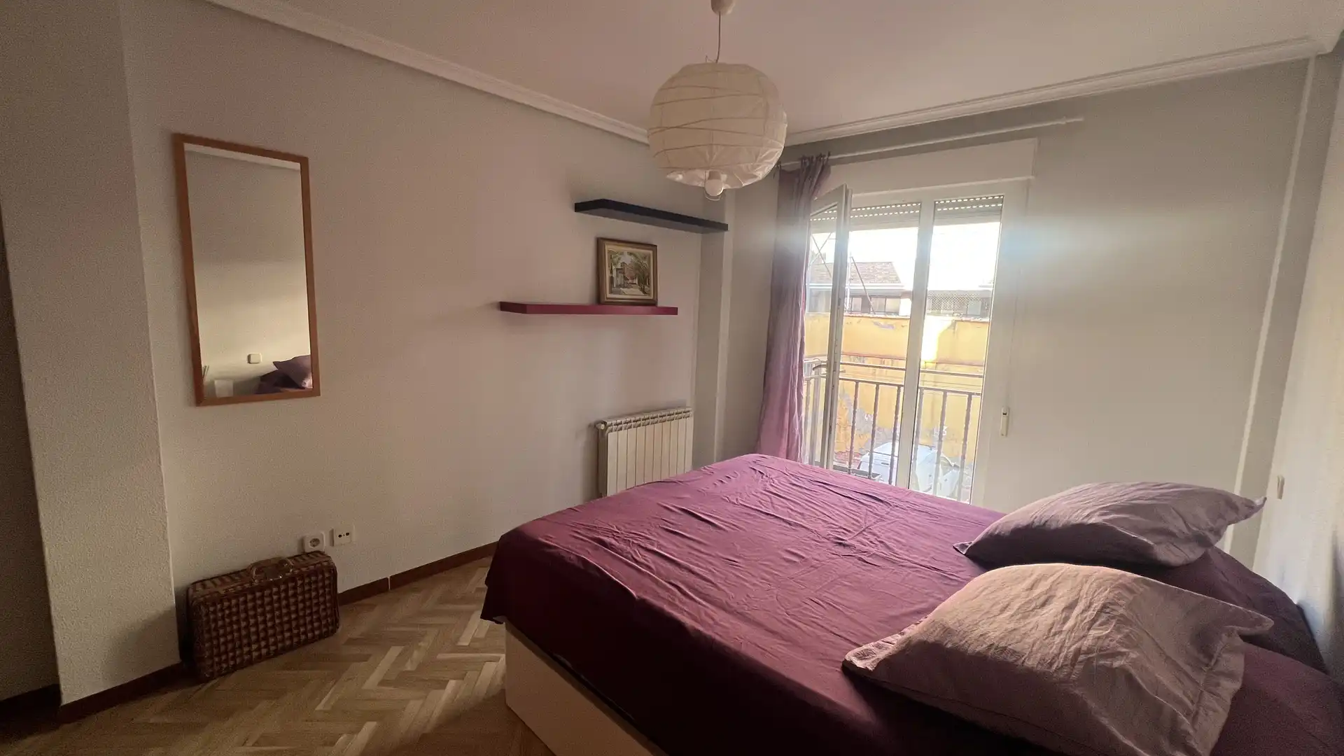 Bedroom of Flat for rent in Madrid  with Air Conditioner, Heating and Parquet flooring