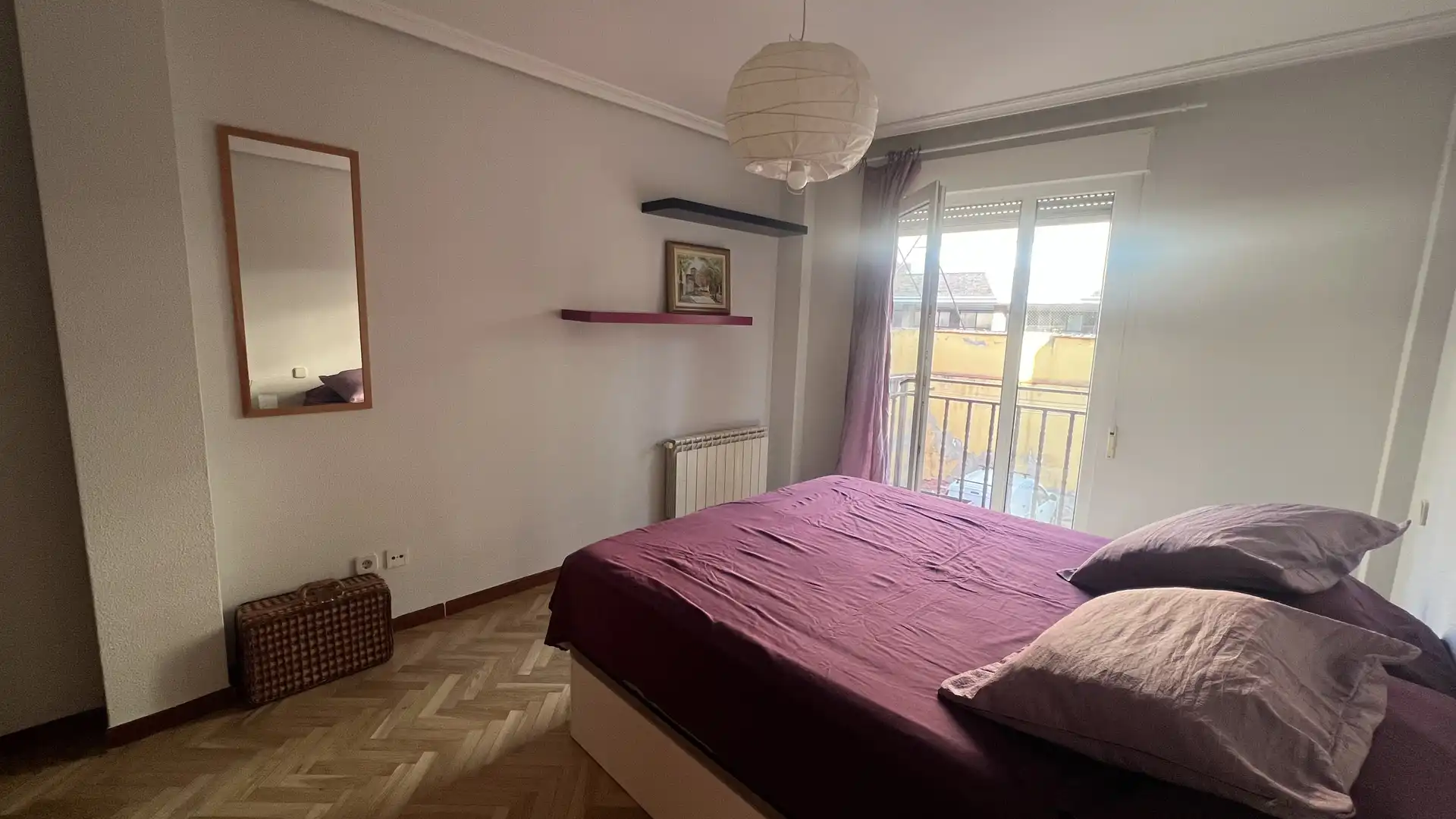 Bedroom of Flat for rent in Madrid  with Air Conditioner, Heating and Parquet flooring