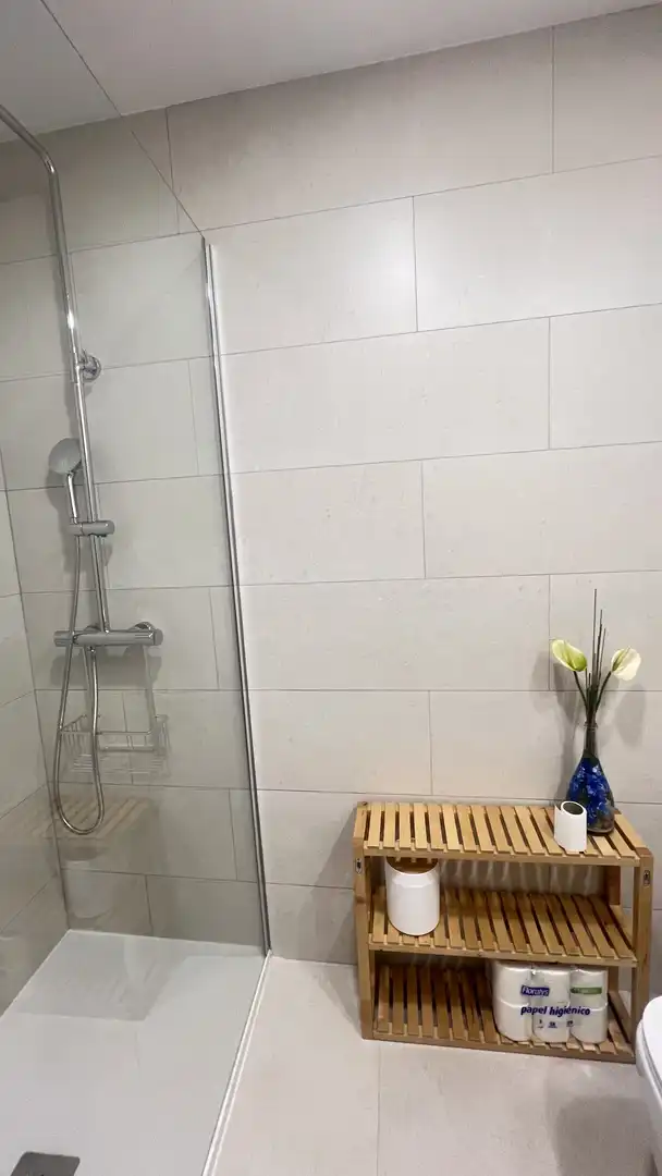 Bathroom of Flat for rent in Madrid  with Air Conditioner, Heating and Parquet flooring