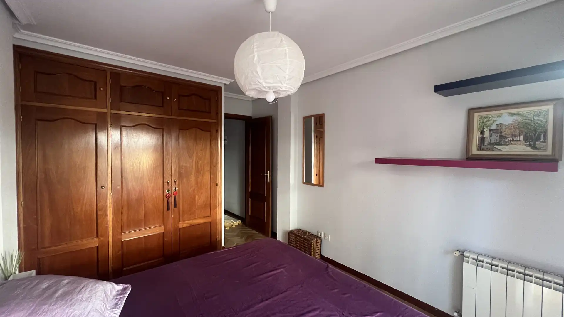 Bedroom of Flat for rent in Madrid  with Air Conditioner, Heating and Parquet flooring