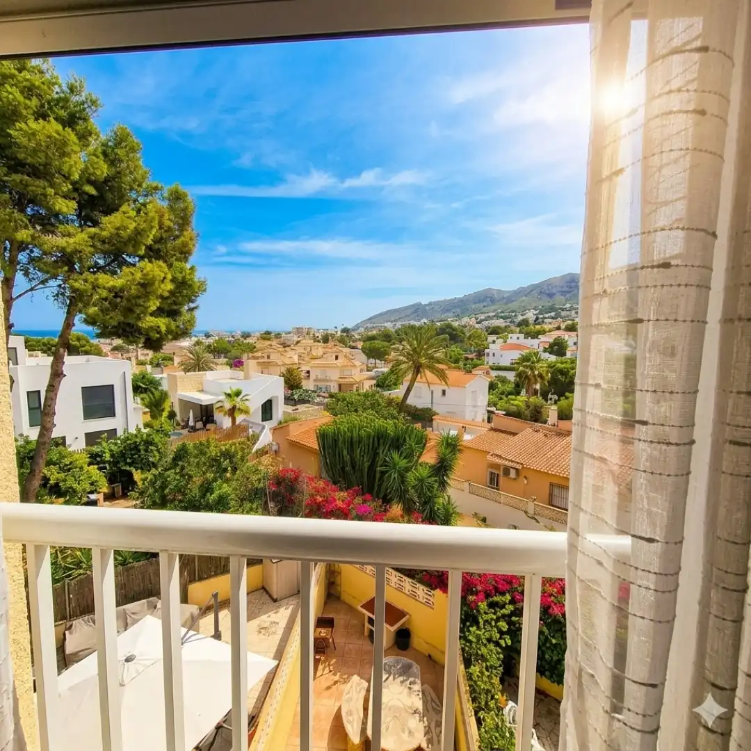 Casa adosada en venta en Carrer de Tritó, 11, L'Albir Vista exterior de Casa adosada en venta en L'Alfàs del Pi con Aire acondicionado, Terraza y Balcón