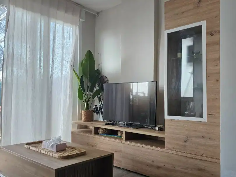 Piso en venta en Carrer del Blat, 21, Platja de Mont-roig Sala de estar de Piso en venta en Mont-roig del Camp con Aire acondicionado, Terraza y Piscina