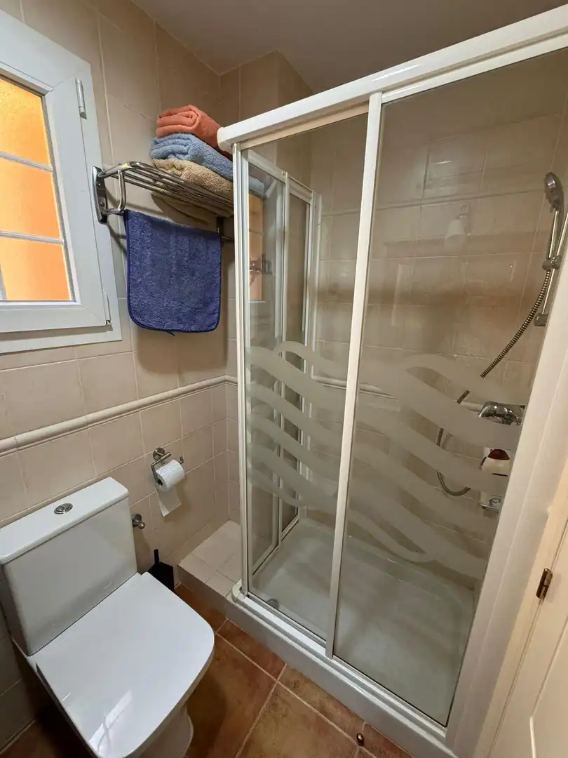 Bathroom of Flat for rent in Ayamonte  with Air Conditioner, Heating and Private garden