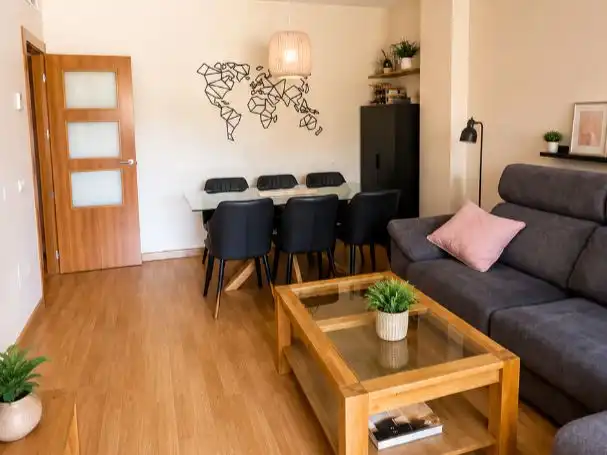 Wohnung zum Verkauf in Avenida Juan Carlos I, 113, Roquetas de Mar ciudad Wohnzimmer von Wohnung zum Verkauf in Roquetas de Mar mit Klimaanlage und Terrasse