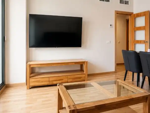 Wohnung zum Verkauf in Avenida Juan Carlos I, 113, Roquetas de Mar ciudad Wohnzimmer von Wohnung zum Verkauf in Roquetas de Mar mit Klimaanlage und Terrasse