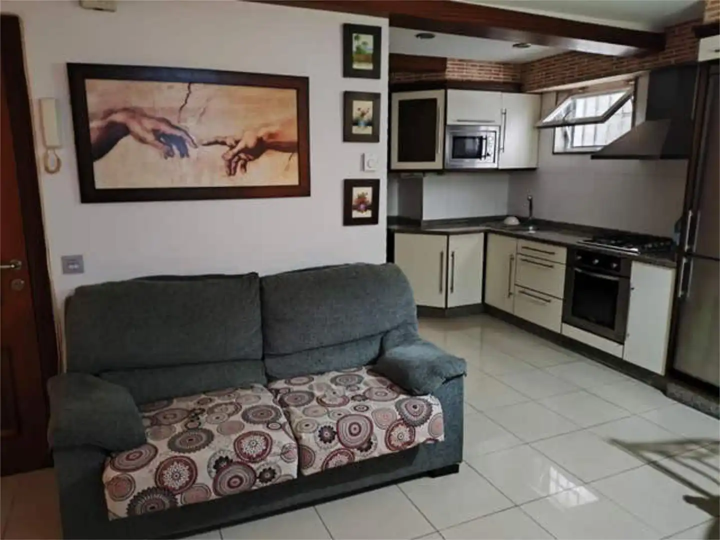 Flat for rent in Ensanche - Sar Living room of Flat for rent in Santiago de Compostela with Heating, Terrace and Furnished