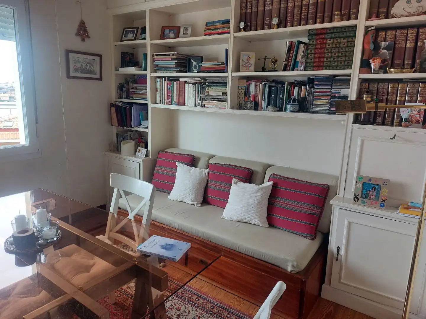 Flat for sale in Usategui Living room of Flat for sale in Getxo with Heating, Parquet flooring and Terrace