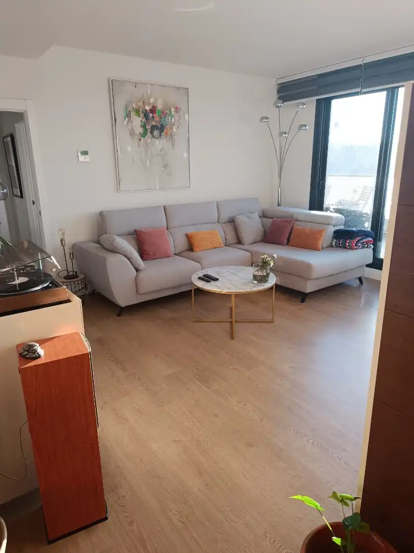 Àtic en venda a Rambla de la Marina, 490, Centre Sala d'estar de Àtic en venda en L'Hospitalet de Llobregat amb Aire condicionat, Terrassa i Balcó
