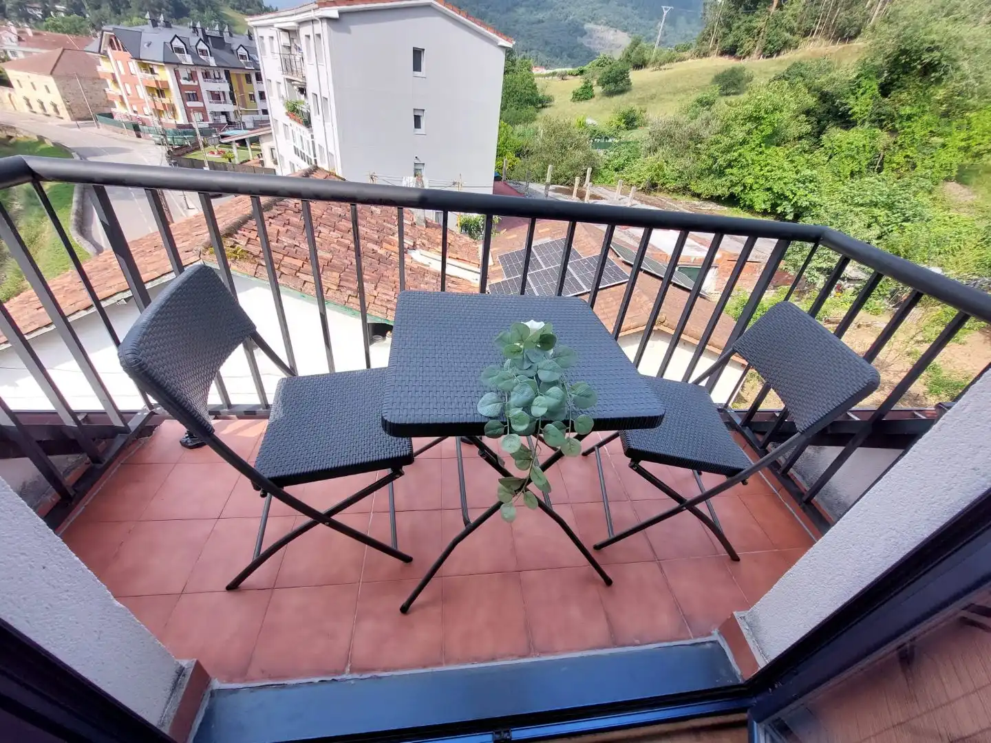 Terraza de Piso de alquiler en Limpias con Calefacción, Terraza y Amueblado