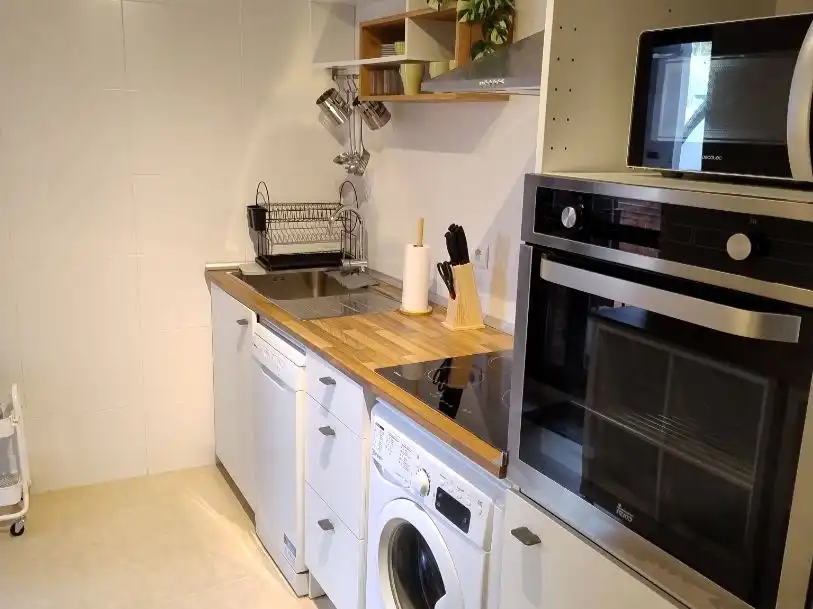 Cocina de Piso de alquiler en Limpias con Calefacción, Terraza y Amueblado