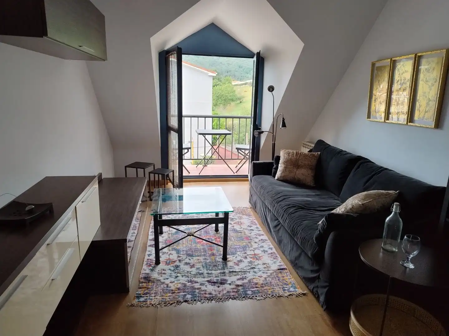 Terraza de Piso de alquiler en Limpias con Calefacción, Terraza y Amueblado