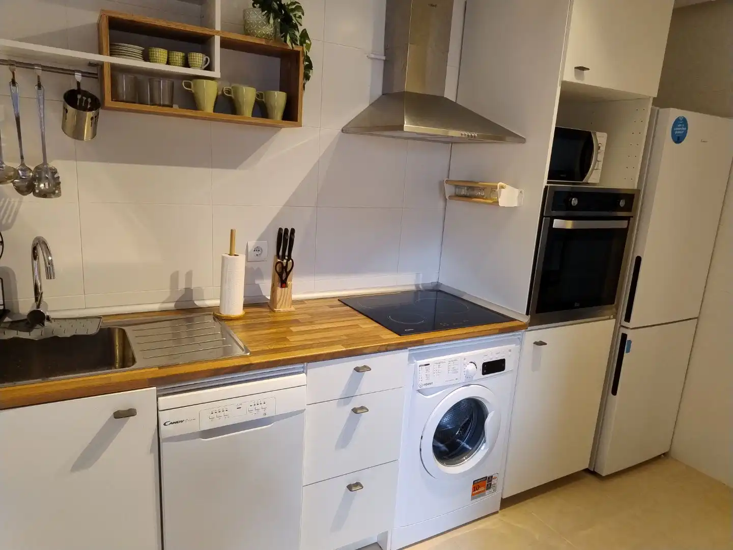 Cocina de Piso de alquiler en Limpias con Calefacción, Terraza y Amueblado