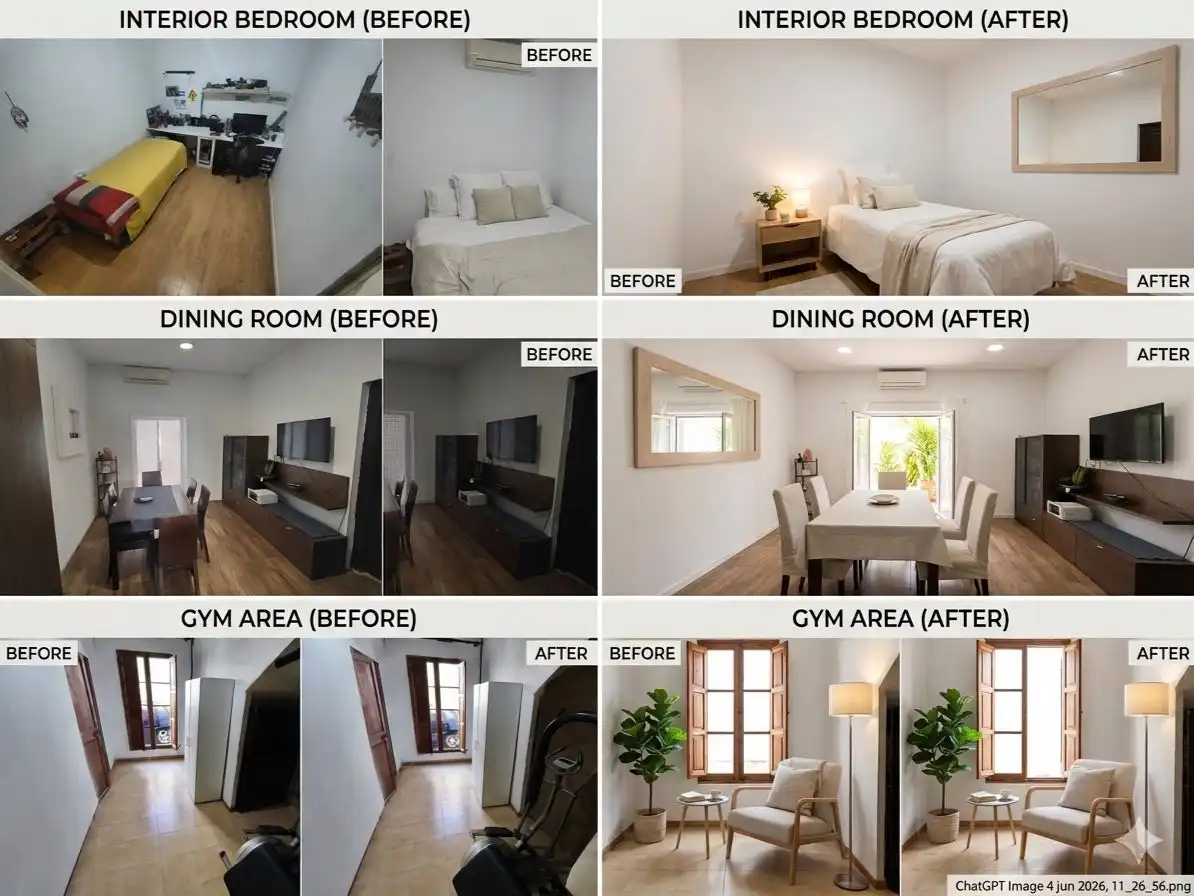 Flat for sale in Carrer Tramuntana, 10, Santa Margalida Poble Dining room of Flat for sale in Santa Margalida with Air Conditioner, Private garden and Parquet flooring