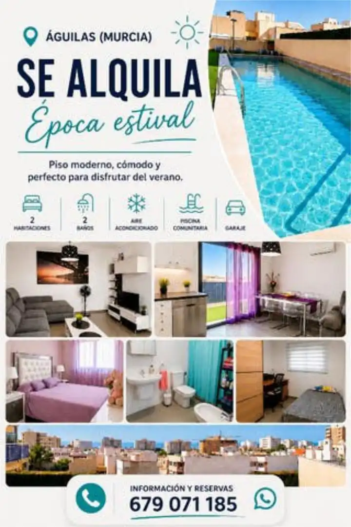 Exterior view of Apartments for rent in Águilas  with Terrace, Swimming Pool and Furnished