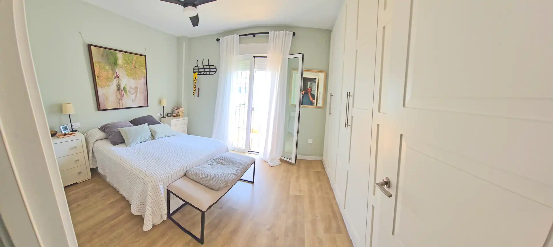 Schlafzimmer von Maisonette zum Verkauf in Sevilla mit Klimaanlage, Heizung und Parkett