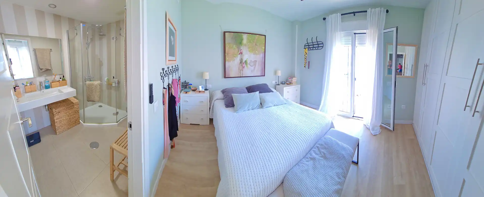 Schlafzimmer von Maisonette zum Verkauf in Sevilla mit Klimaanlage, Heizung und Parkett