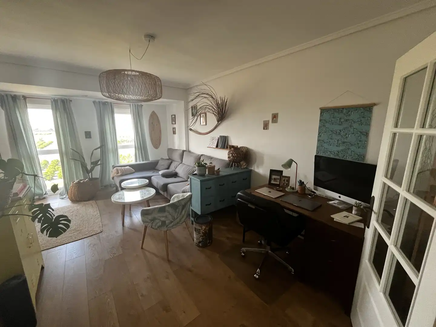 Piso en venta en Carrer la Pau, 57, Albuixech Sala de estar de Piso en venta en Albuixech con Parquet, Terraza y Parking comunitario