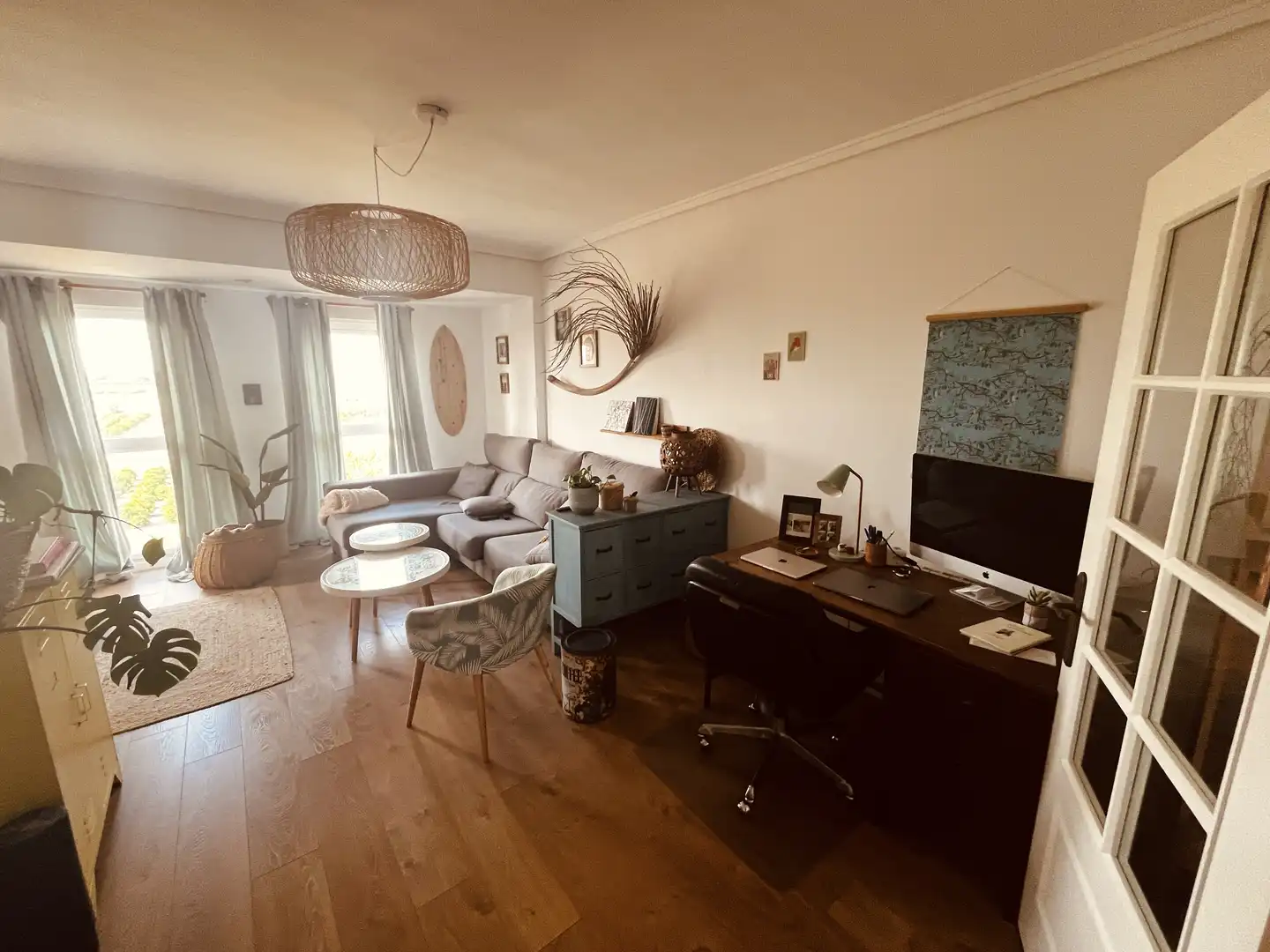 Piso en venta en Carrer la Pau, 57, Albuixech Sala de estar de Piso en venta en Albuixech con Parquet, Terraza y Parking comunitario