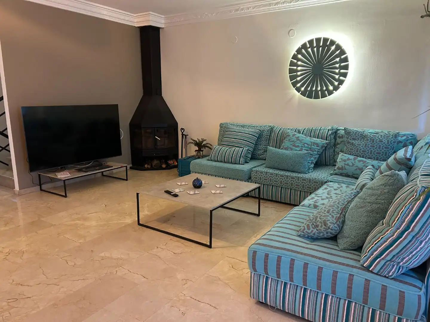 Casa o chalet en venta en Carrer del Comtat, 54, Playa de Gandia Sala de estar de Casa o chalet en venta en Gandia con Aire acondicionado, Terraza y Balcón
