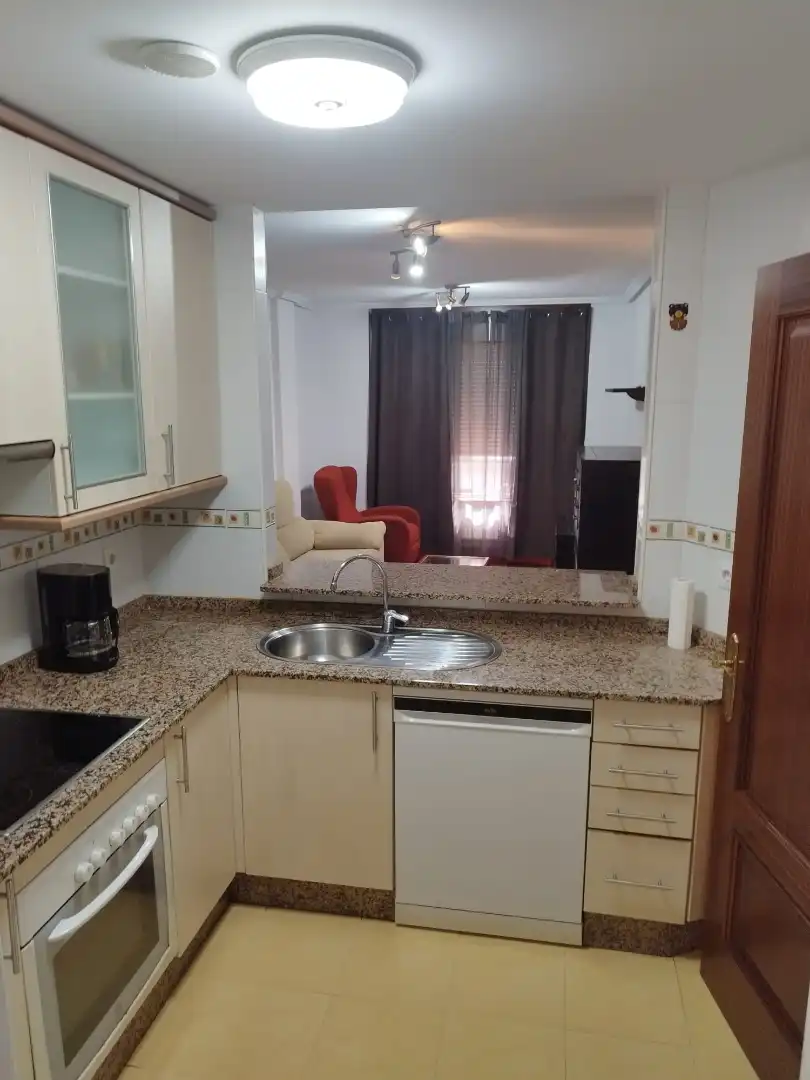 Kitchen of Flat for rent in Vigo   with Heating, Parquet flooring and Storage room