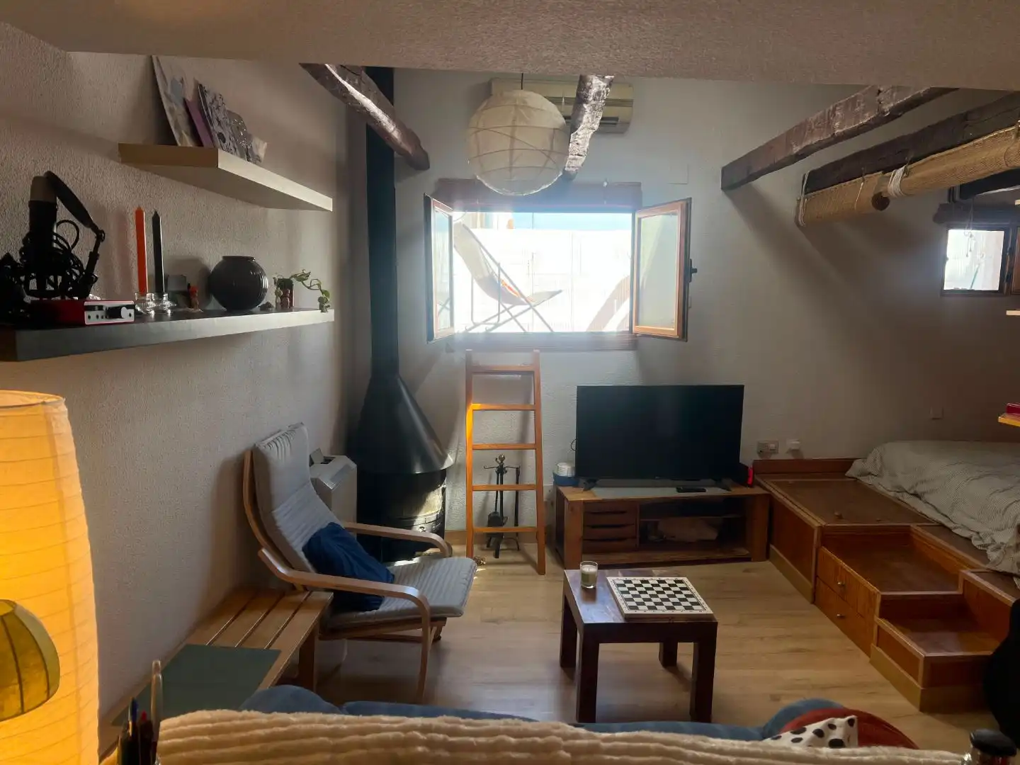 Apartamento de alquiler en Calle de San Bartolomé, 22, Justicia - Chueca Sala de estar de Apartamento de alquiler en Madrid con Aire acondicionado, Calefacción y Parquet