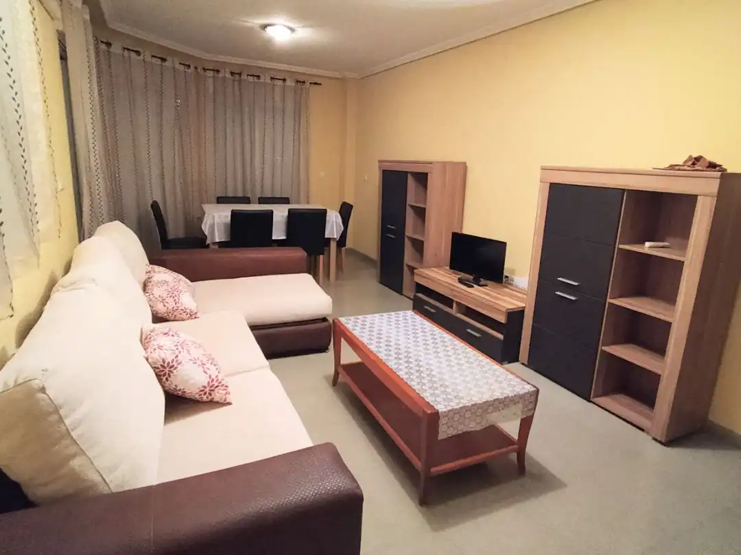 Room in Calle San Pascual, 55, Norte Living room of Flat for share in San Vicente del Raspeig / Sant Vicent del Raspeig with Air Conditioner, Furnished and Balcony