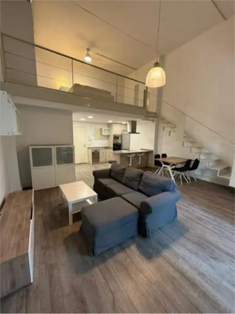 Sala d'estar de Loft de lloguer en Camarma de Esteruelas amb Terrassa