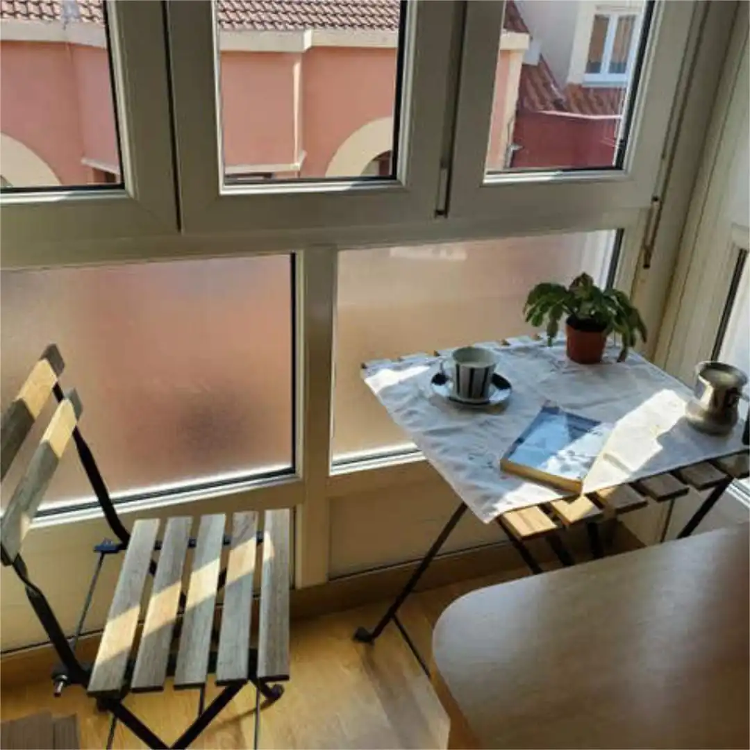 Flat for rent in Cimadevilla Balcony of Flat for rent in Gijón with Heating and Furnished