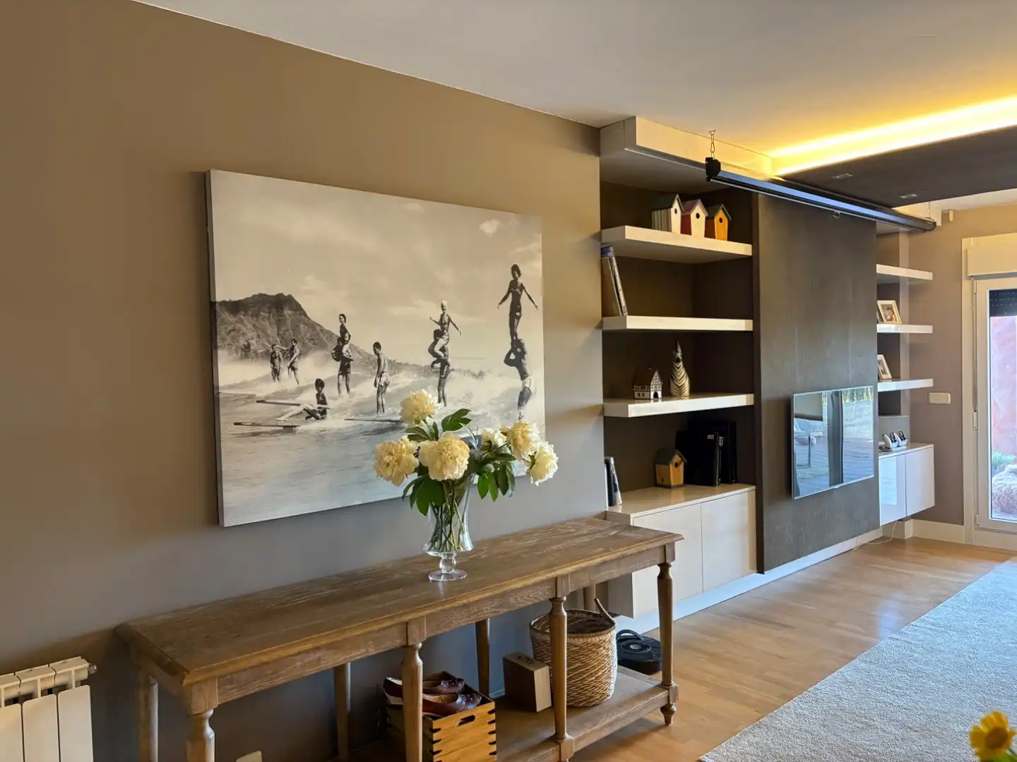 Casa adosada en venta en DP-5812, 62, Sada (A Coruña) Sala de estar de Casa adosada en venta en Sada (A Coruña) con Calefacción, Jardín privado y Parquet