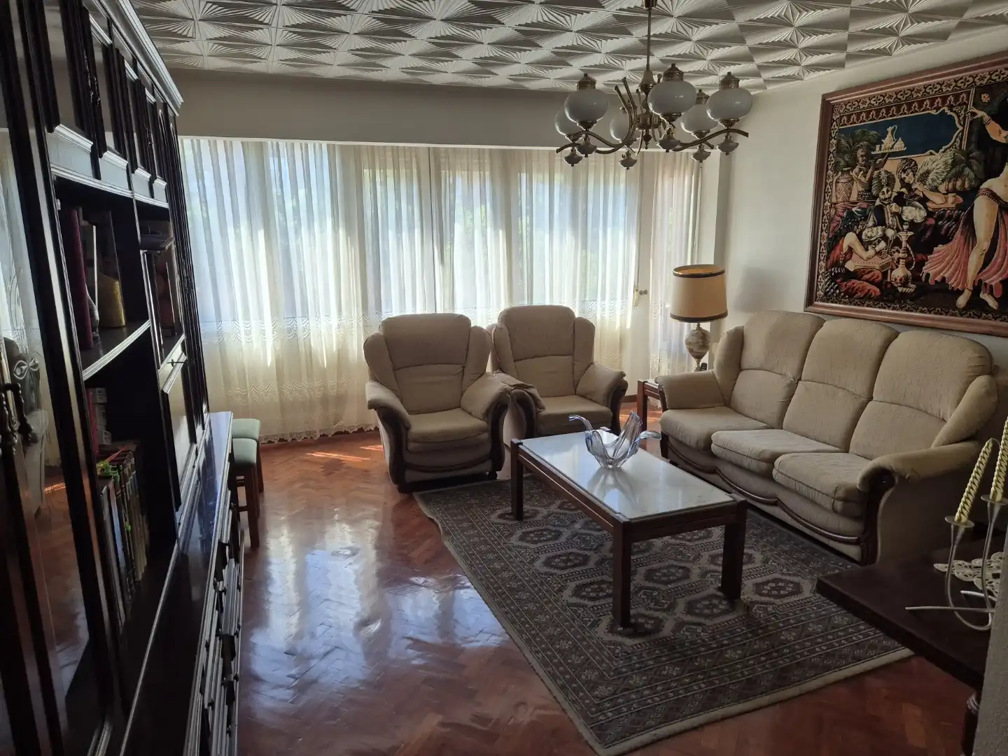 Sala de estar de Piso en venta en  Madrid Capital con Aire acondicionado, Terraza y Balcón