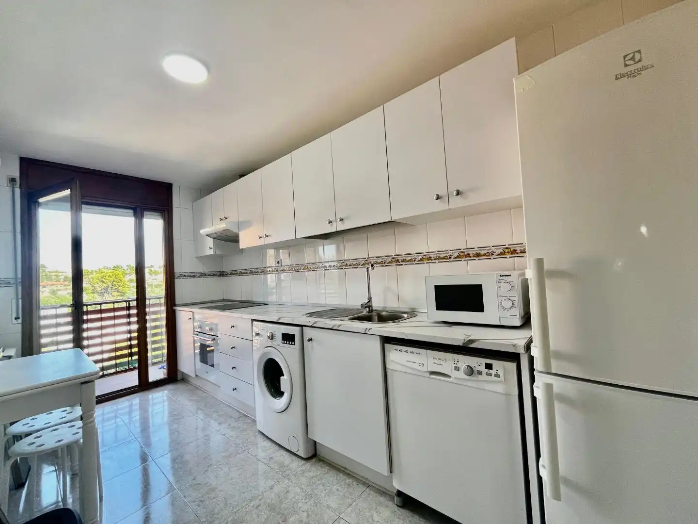 Kitchen of Flat for rent in Alcañiz  with Air Conditioner, Terrace and Balcony